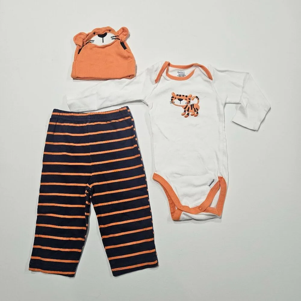 Gerber Baby Boy Outfits | Size 6M & 6-9M | 4-Piece Lot